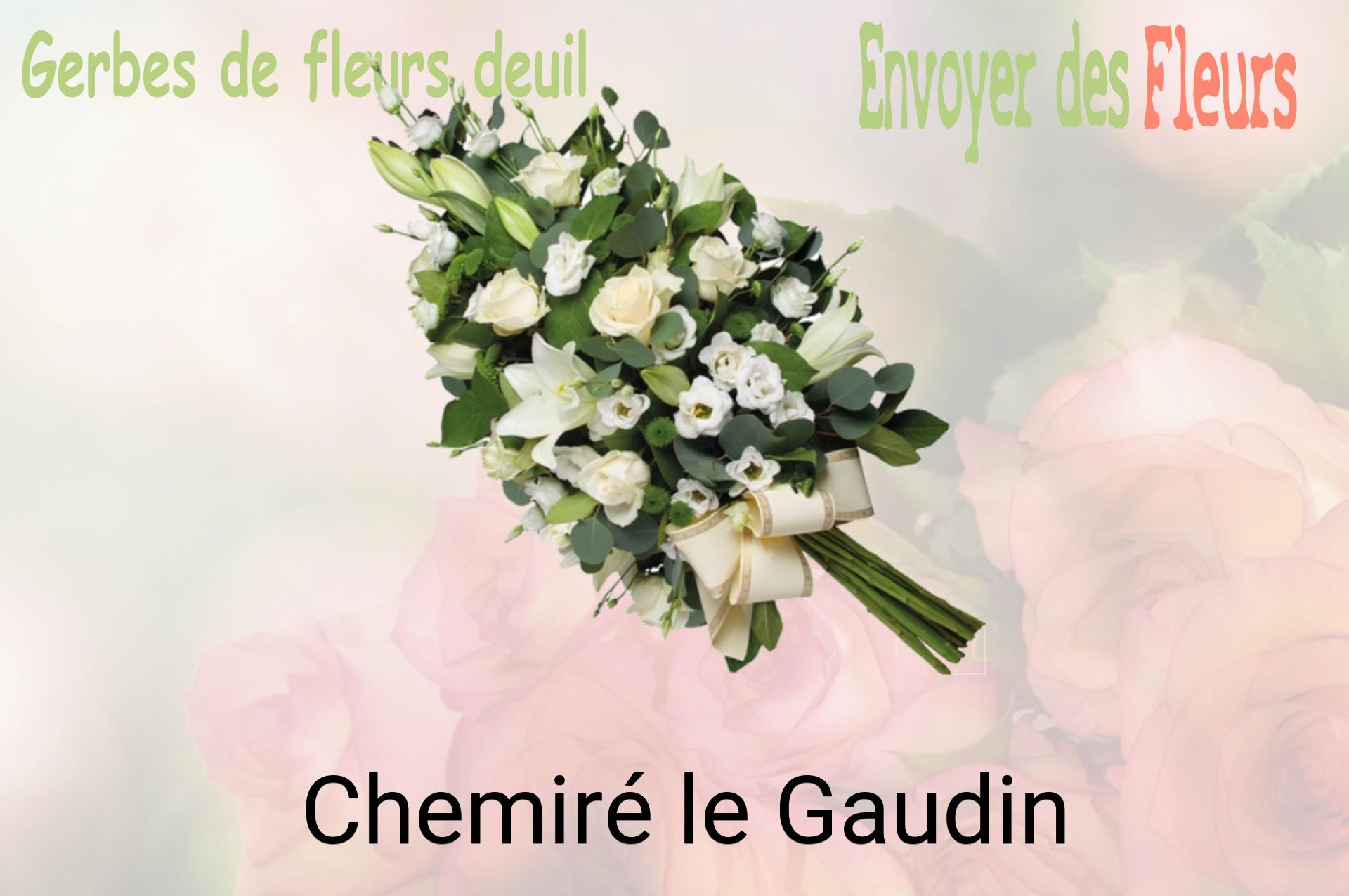 Gerbe de fleurs de deuil livrée à Chemiré-le-Gaudin